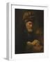 An Old Man in a Fur Cap, 1650-60-Karel van der Pluym-Framed Giclee Print