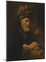 An Old Man in a Fur Cap, 1650-60-Karel van der Pluym-Mounted Giclee Print