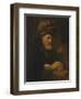 An Old Man in a Fur Cap, 1650-60-Karel van der Pluym-Framed Giclee Print