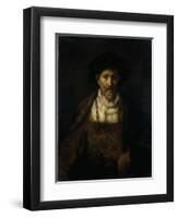 An Old Man in Fanciful Costume-Rembrandt van Rijn-Framed Giclee Print