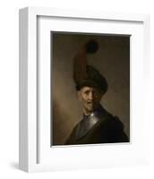 An Old Man in Military Costume-Rembrandt van Rijn-Framed Art Print