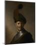 An Old Man in Military Costume-Rembrandt van Rijn-Mounted Art Print