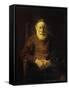 An Old Man in Red-Rembrandt van Rijn-Framed Stretched Canvas