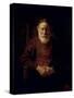 An Old Man in Red-Rembrandt van Rijn-Stretched Canvas