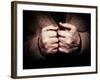 An Old Man's Hands-Clive Nolan-Framed Photographic Print