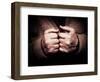 An Old Man's Hands-Clive Nolan-Framed Photographic Print