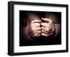 An Old Man's Hands-Clive Nolan-Framed Photographic Print