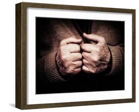 An Old Man's Hands-Clive Nolan-Framed Photographic Print