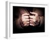 An Old Man's Hands-Clive Nolan-Framed Photographic Print