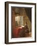 An Old Man Seated before a Window, Reading, 1653 or 1655-Jacobus Vrel-Framed Giclee Print