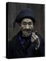 An Old Man Smoking Pipe, China-Ryan Ross-Stretched Canvas