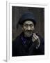 An Old Man Smoking Pipe, China-Ryan Ross-Framed Premium Photographic Print