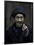 An Old Man Smoking Pipe, China-Ryan Ross-Framed Premium Photographic Print