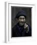 An Old Man Smoking Pipe, China-Ryan Ross-Framed Photographic Print