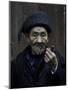 An Old Man Smoking Pipe, China-Ryan Ross-Mounted Photographic Print