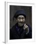 An Old Man Smoking Pipe, China-Ryan Ross-Framed Photographic Print