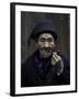 An Old Man Smoking Pipe, China-Ryan Ross-Framed Photographic Print