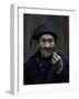 An Old Man Smoking Pipe, China-Ryan Ross-Framed Photographic Print