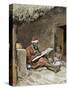 An Old Man Teach to Write a Child, French Sudan, 1893-Prisma Archivo-Stretched Canvas