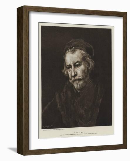 An Old Man-Rembrandt van Rijn-Framed Giclee Print