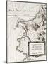 An Old Map Of Trapani And Surrounding Territories-marzolino-Mounted Art Print