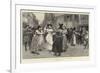 An Old May-Day Custom, the Milkmaid's Dance-Charles Green-Framed Giclee Print