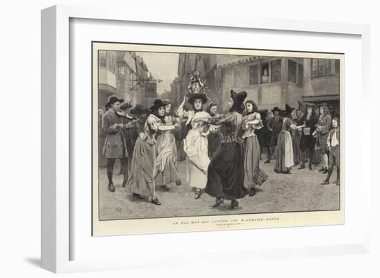 An Old May-Day Custom, the Milkmaid's Dance-Charles Green-Framed Giclee Print