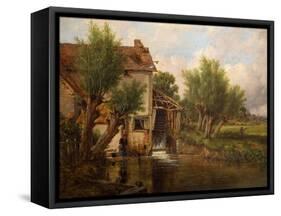 An Old Mill Near Worcester, 1880-Benjamin Williams Leader-Framed Stretched Canvas
