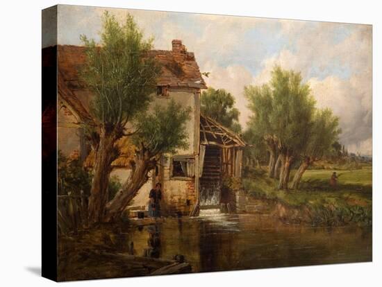 An Old Mill Near Worcester, 1880-Benjamin Williams Leader-Stretched Canvas