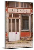 An Old Piano Store in the City of Dijon, Burgundy, France, Europe-Julian Elliott-Mounted Photographic Print