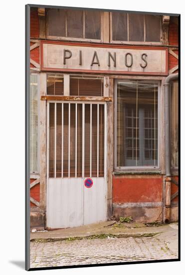 An Old Piano Store in the City of Dijon, Burgundy, France, Europe-Julian Elliott-Mounted Photographic Print