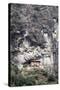 An Old Religious Building Built into the Side of a Cliff in the Sagarmatha National Park-John Woodworth-Stretched Canvas