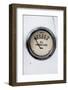 An Old Retro Steampunk Style Oil Pressure Gauge-leaf-Framed Photographic Print