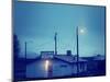 An Old Run Down Cafe During a Storm-graphicphoto-Mounted Photographic Print