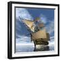 An Old Sailing Ship Navigating the Ocean-Stocktrek Images-Framed Art Print