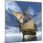 An Old Sailing Ship Navigating the Ocean-Stocktrek Images-Mounted Art Print