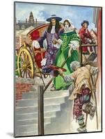 An Old Soldier Begs King Charles Ii, with the Chelsea Hospital Behind-Peter Jackson-Mounted Giclee Print