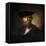 An Old Soldier in a Black Beret, 17th Century-Christopher Paudiss-Framed Stretched Canvas