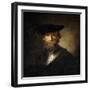 An Old Soldier in a Black Beret, 17th Century-Christopher Paudiss-Framed Giclee Print