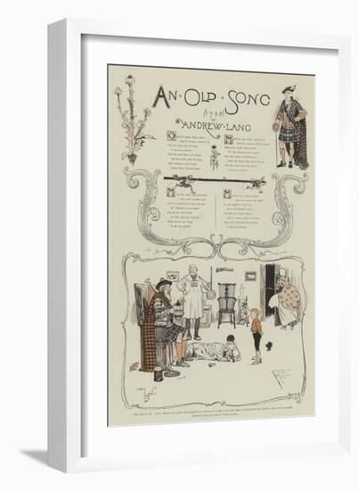An Old Song, by Andrew Laing-Cecil Aldin-Framed Giclee Print