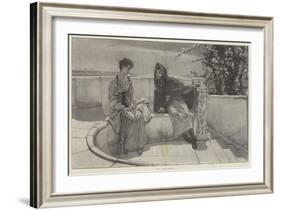 An Old Story-Sir Lawrence Alma-Tadema-Framed Giclee Print