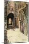 An Old Street in Jerusalem-null-Mounted Art Print