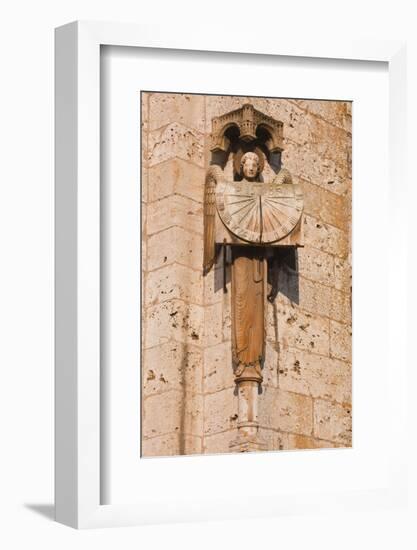 An Old Sundial on Chartres Cathedral-Julian Elliott-Framed Photographic Print