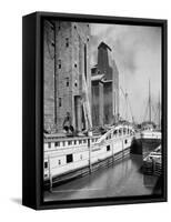 An Old Timer at C.T.T. Grain Elevator, Buffalo, N.Y.-null-Framed Stretched Canvas