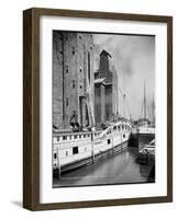 An Old Timer at C.T.T. Grain Elevator, Buffalo, N.Y.-null-Framed Photographic Print