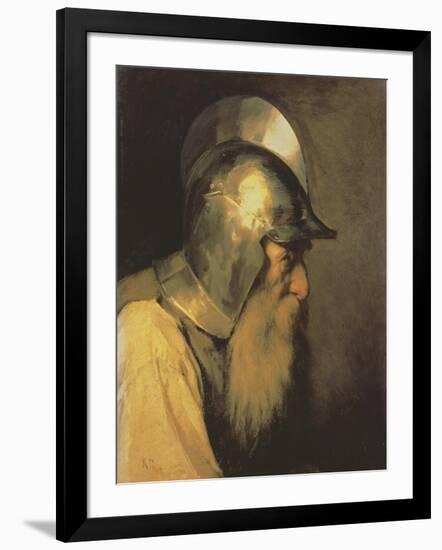 An Old Warrior of the Time of the Huguenots, 1870-Karlis Fridikh Huns-Framed Giclee Print