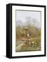 An Old Well, Brook, Surrey-Helen Allingham-Framed Stretched Canvas