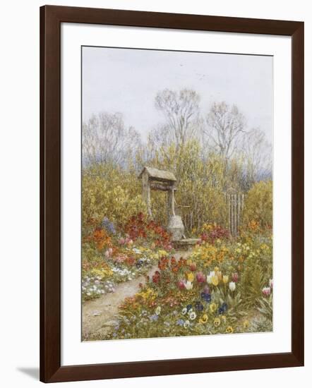 An Old Well, Brook, Surrey-Helen Allingham-Framed Giclee Print