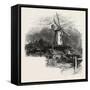 An Old Windmill at Rye, the South Coast, UK, 19th Century-null-Framed Stretched Canvas