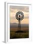 An Old Windmill on a Farm in a Rural or Rustic Setting at Sunset.-SAPhotog-Framed Photographic Print